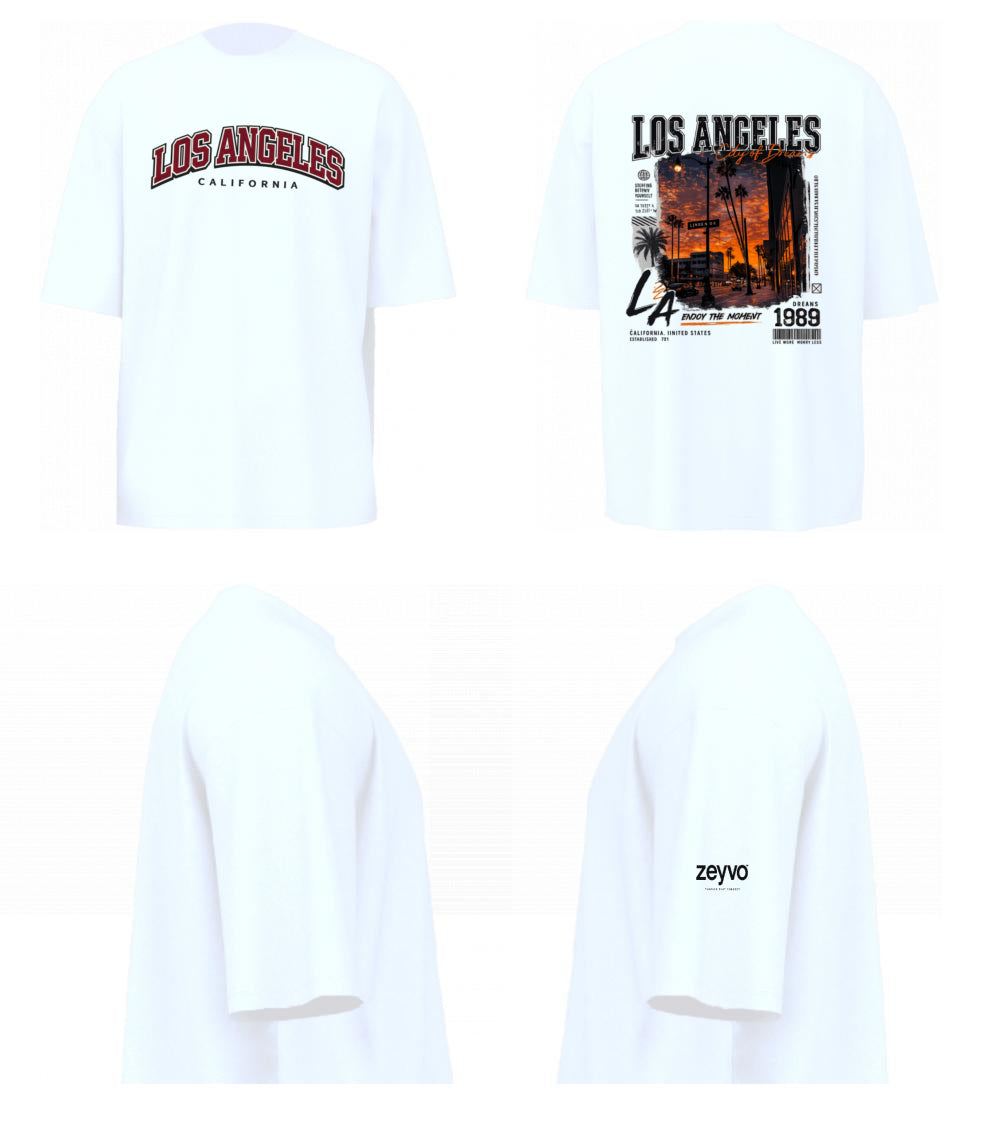 Los Angeles Sunset Premium Oversized T-Shirt