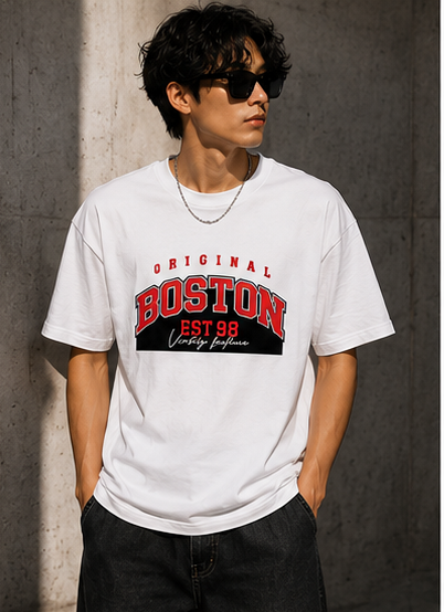 Boston Vintage Premium Oversized T-Shirt