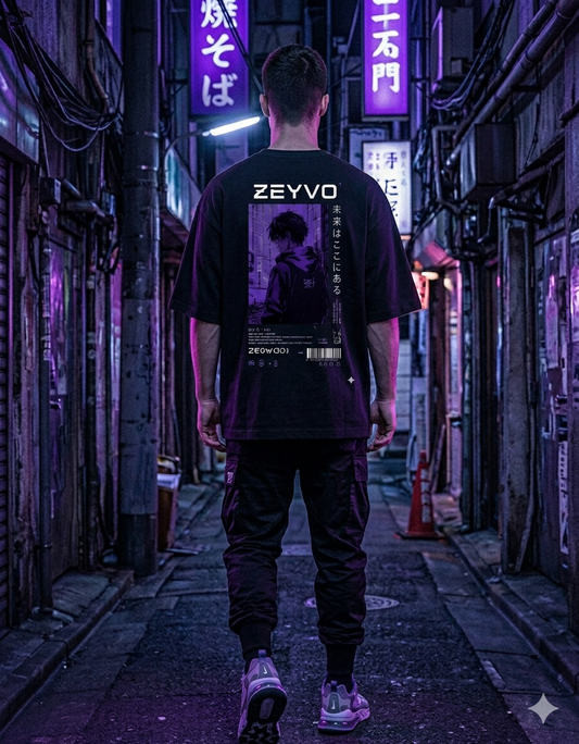 VOID SIGNAL Unisex Terry Oversized Tee