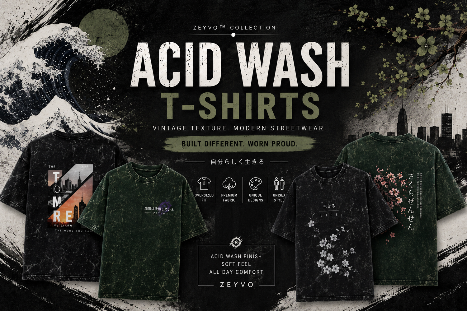 ACID WASH T-SHIRT COLLECTION