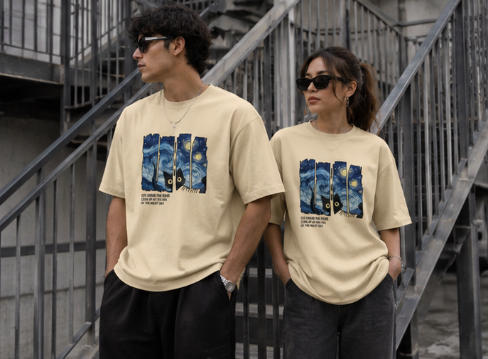 Starry Dreams Unisex Oversized Standard T-Shirt