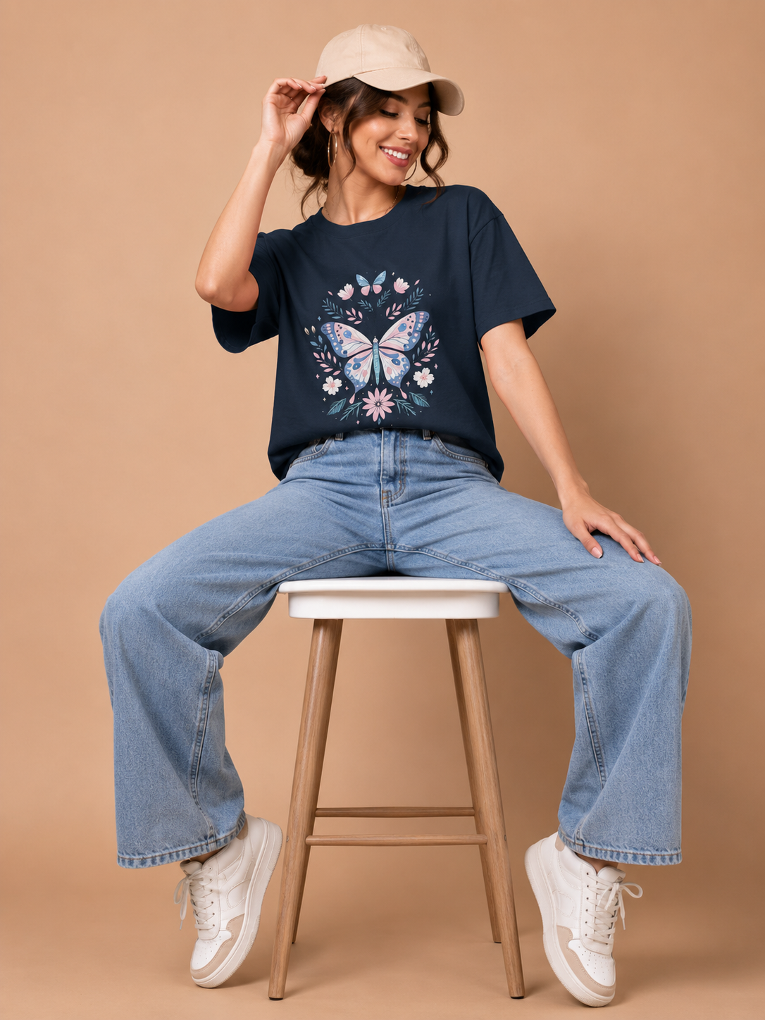 Butterfly Unisex Oversized Standard T-Shirt