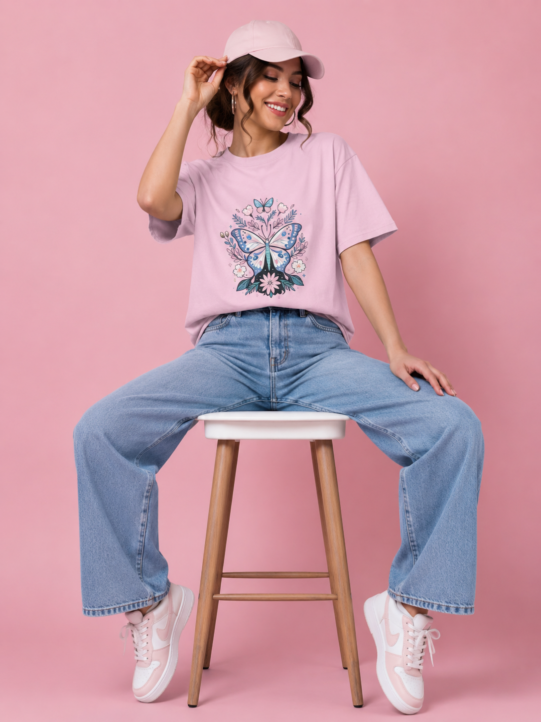 Butterfly Unisex Oversized Standard T-Shirt