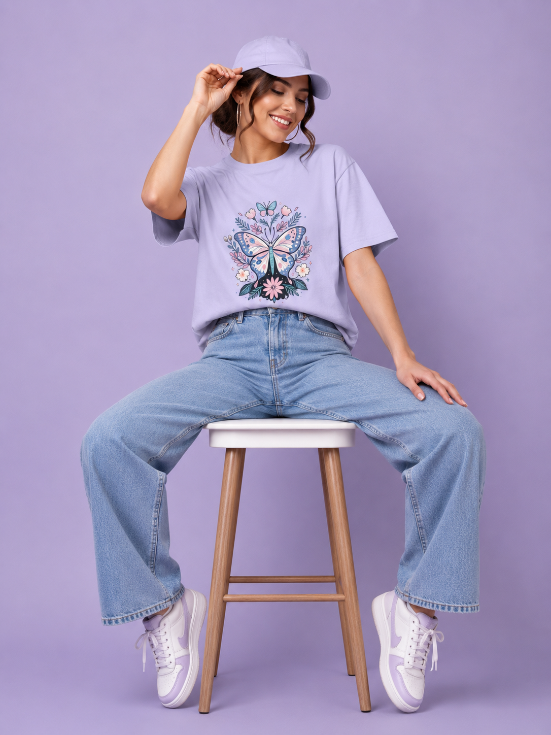 Butterfly Unisex Oversized Standard T-Shirt