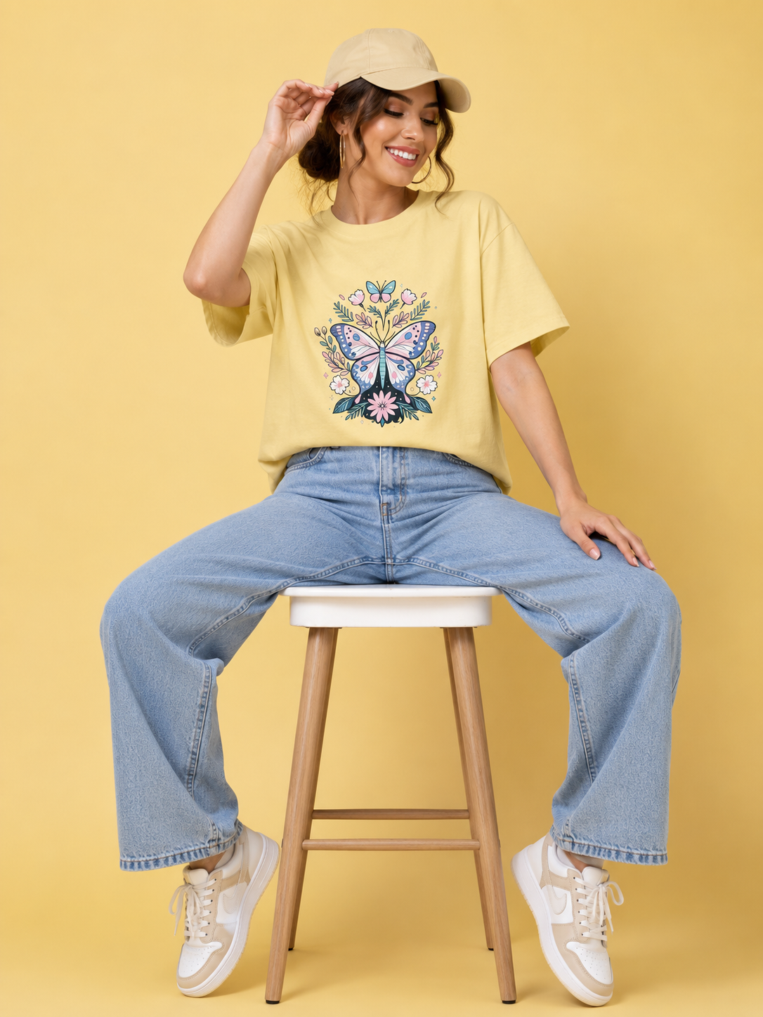 Butterfly Unisex Oversized Standard T-Shirt