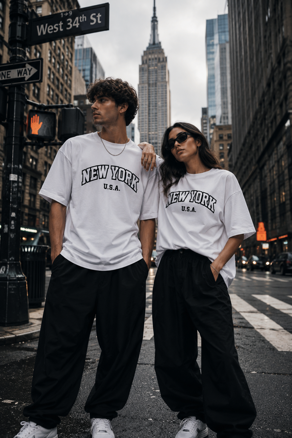 New York Unisex Terry Oversized Tee