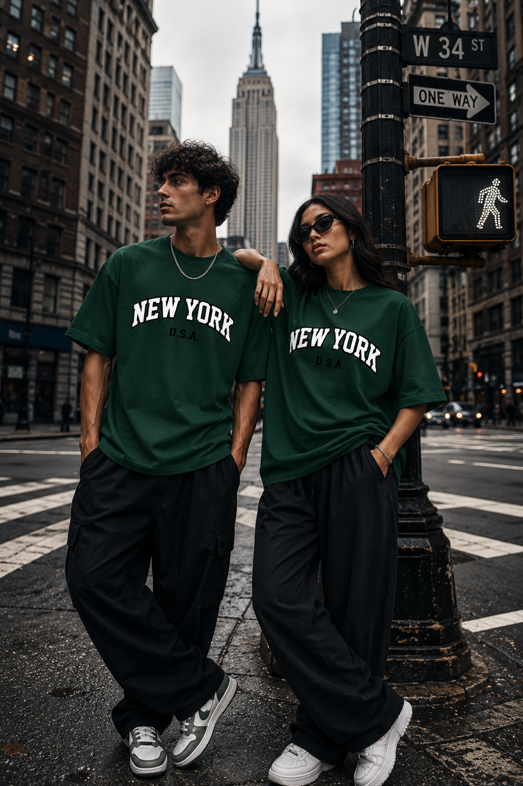 New York Unisex Terry Oversized Tee