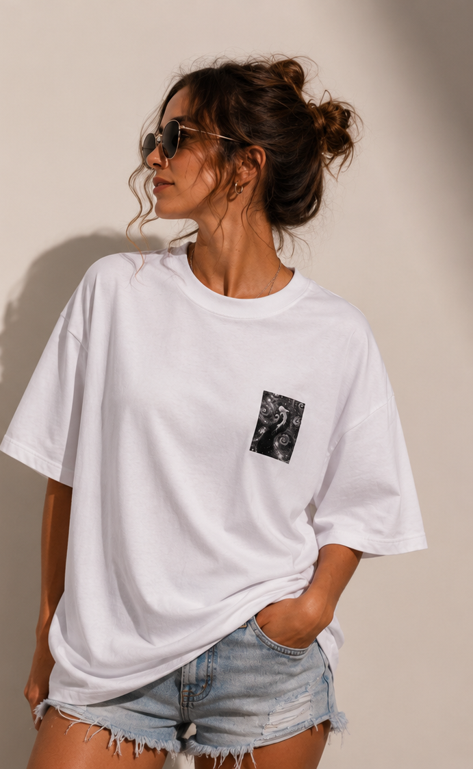 Cosmic Drift Unisex Oversized Standard T-Shirt