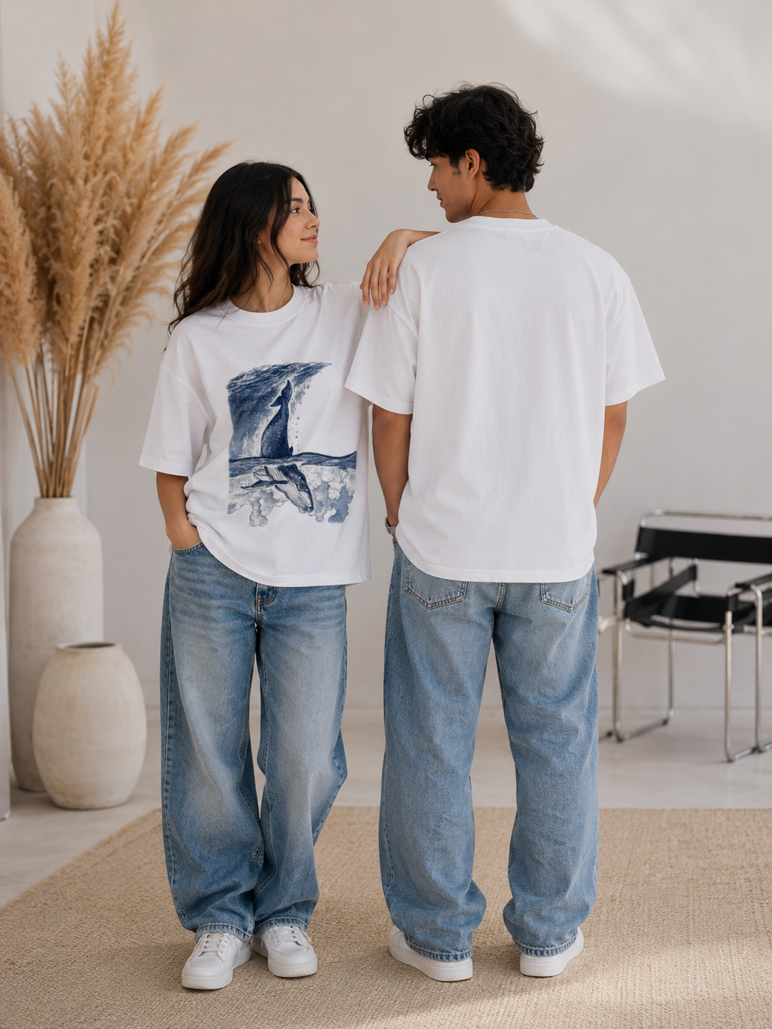 Ocean Pulse Unisex Oversized Standard T-Shirt
