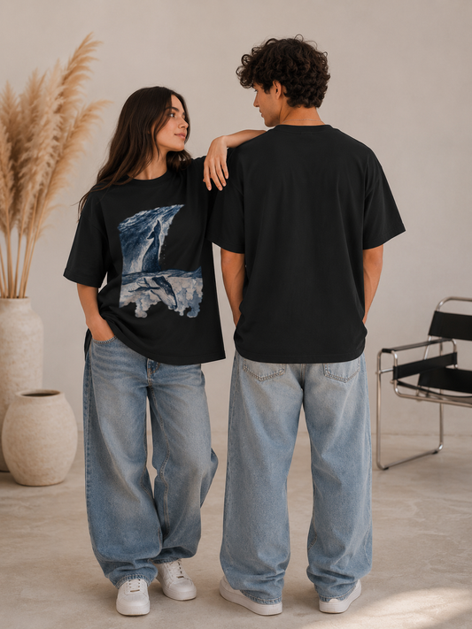 Ocean Pulse Unisex Oversized Standard T-Shirt