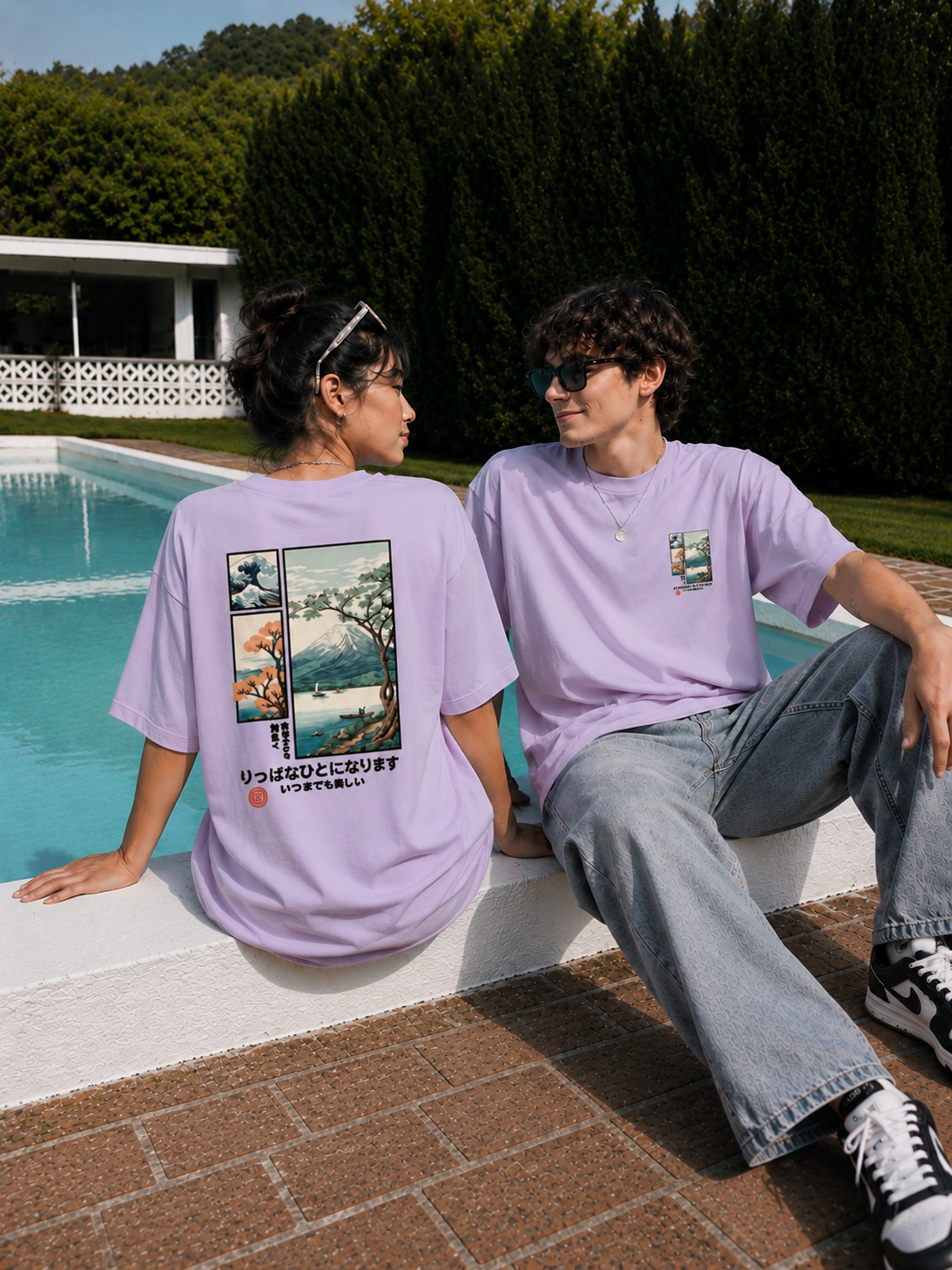 Mount Fuji Unisex Terry Oversized Tee