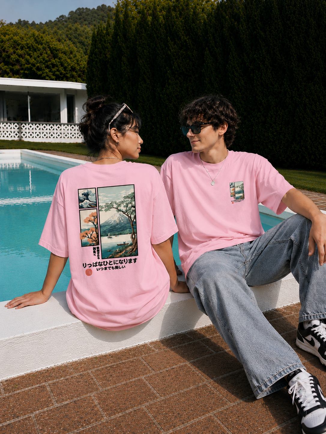 Mount Fuji Unisex Terry Oversized Tee