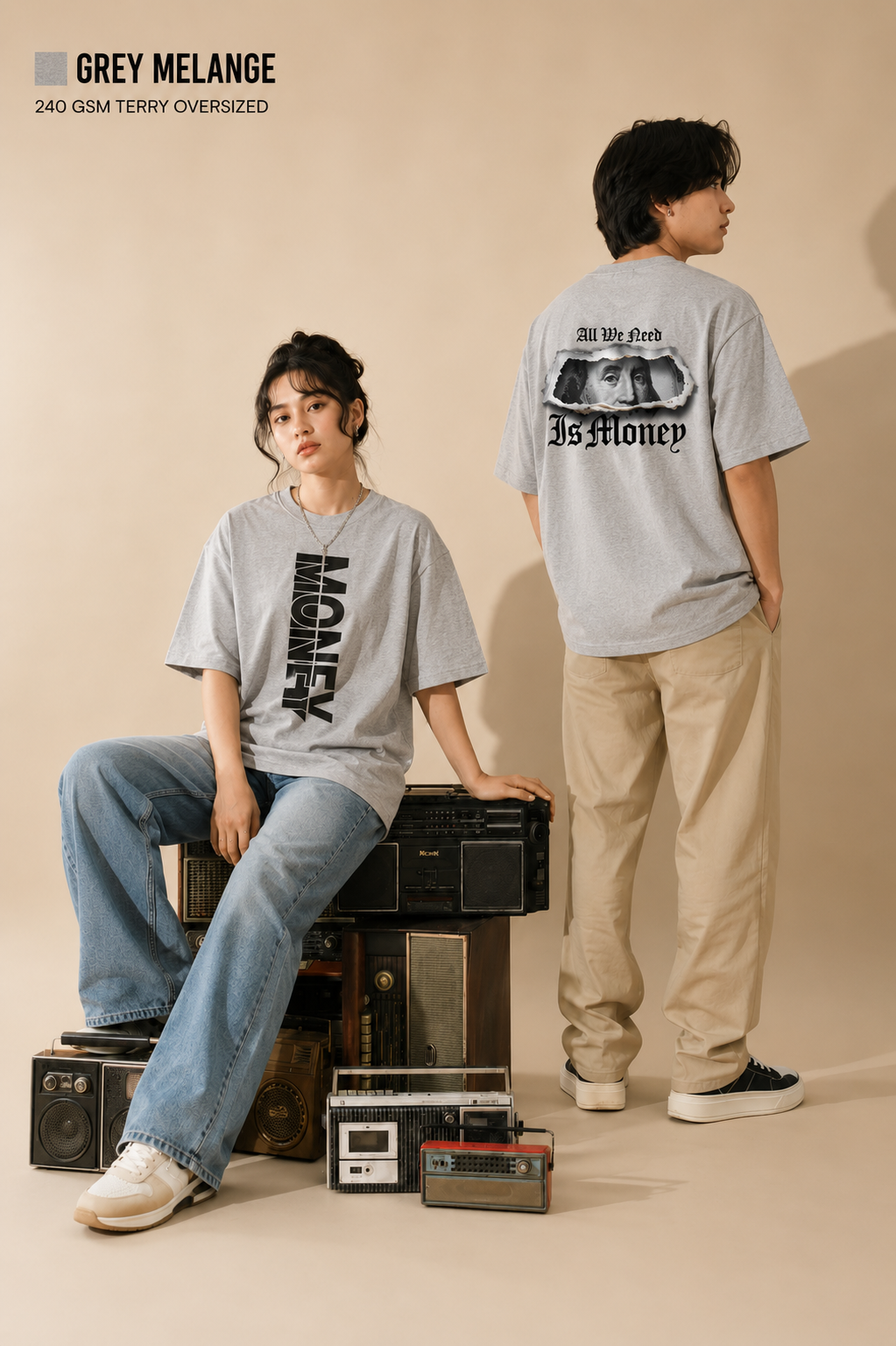 Money Unisex Oversized Classic T-Shirt