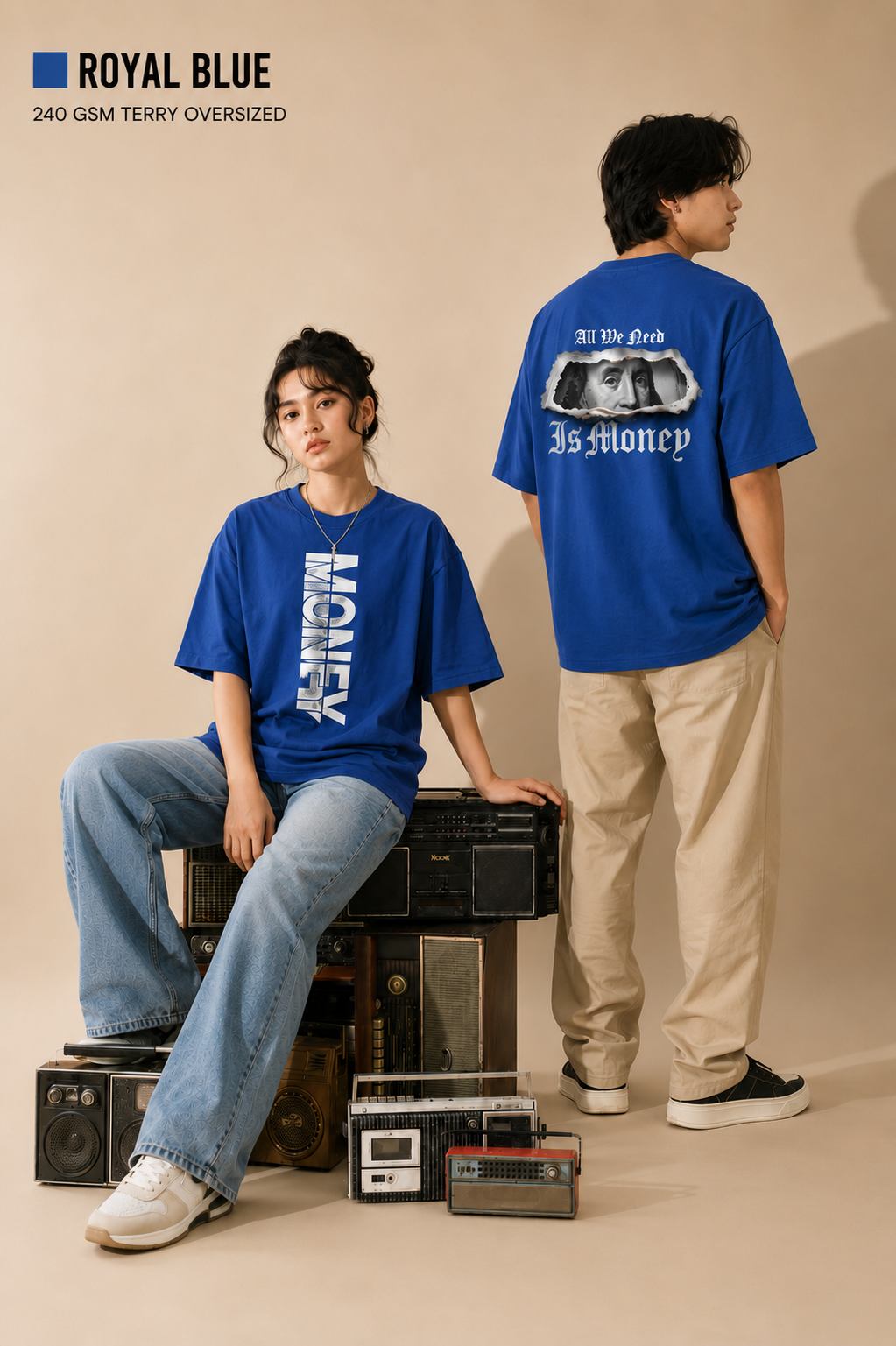 Money Unisex Oversized Classic T-Shirt