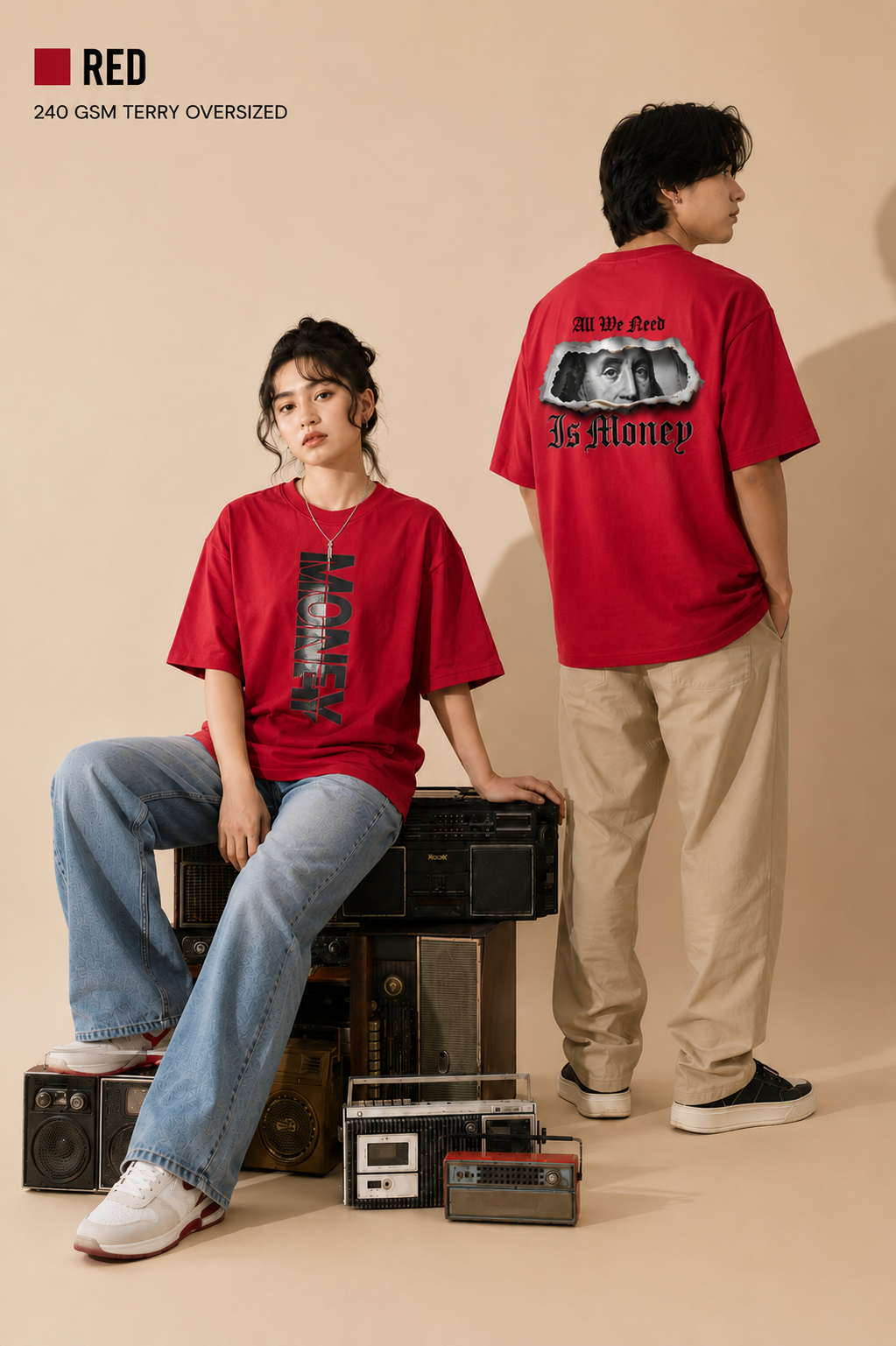 Money Unisex Oversized Classic T-Shirt