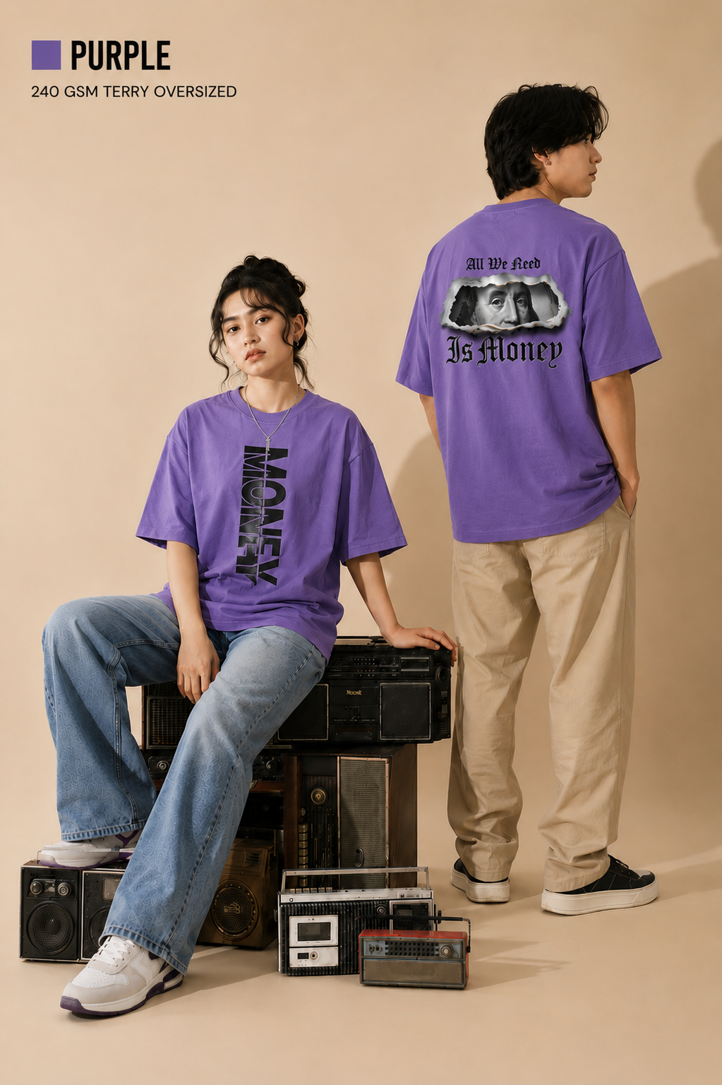 Money Unisex Oversized Classic T-Shirt