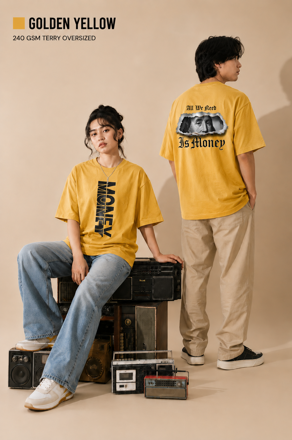 Money Unisex Oversized Classic T-Shirt