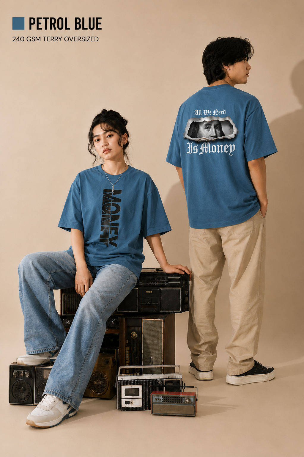 Money Unisex Oversized Classic T-Shirt