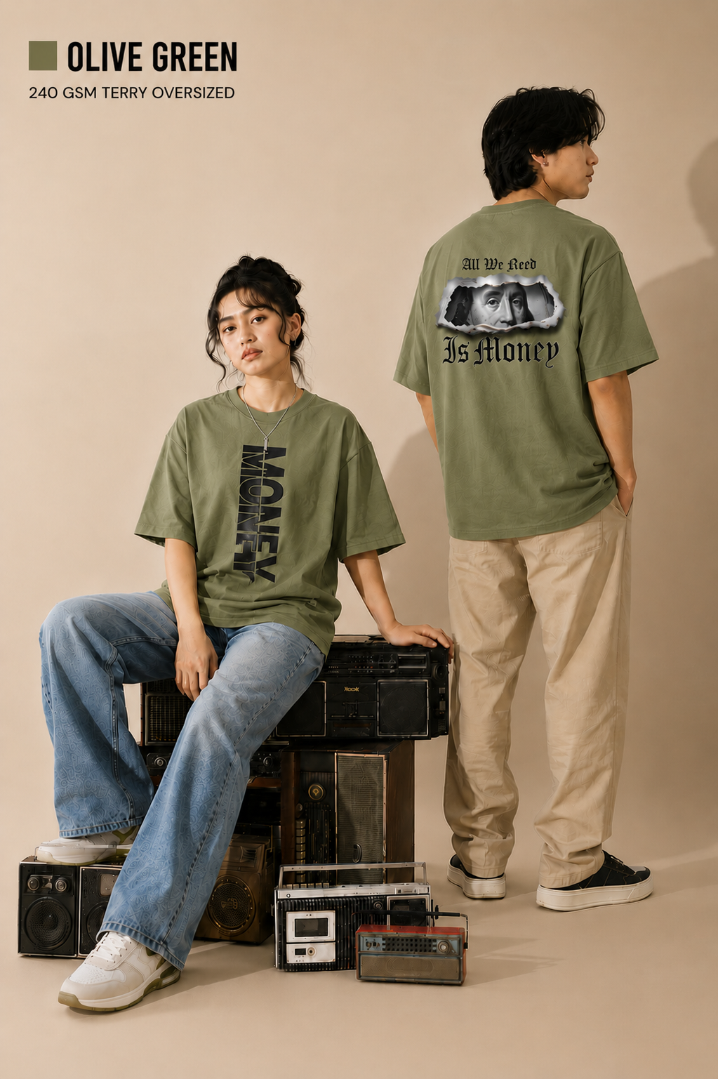Money Unisex Oversized Classic T-Shirt