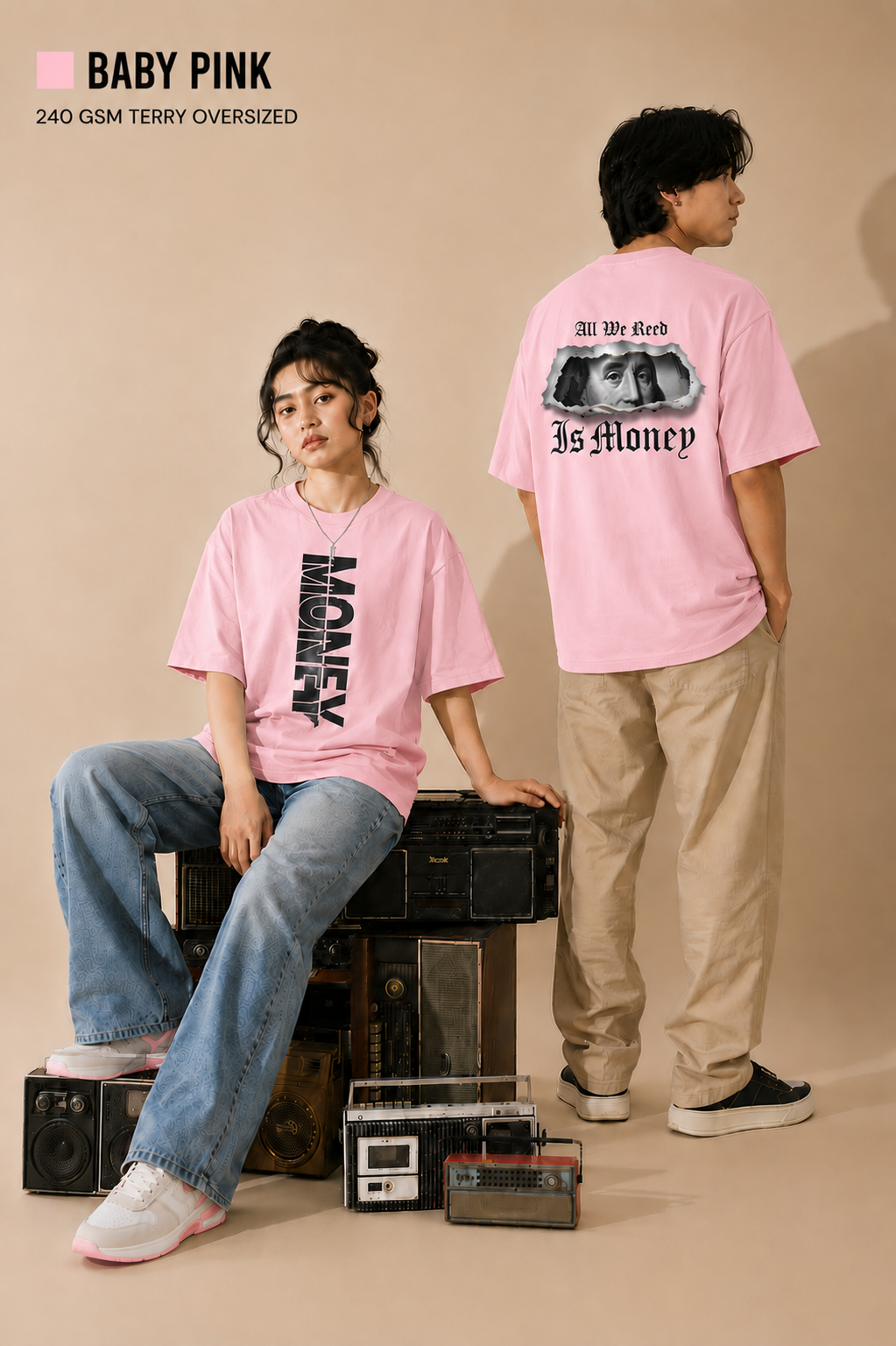 Money Unisex Oversized Classic T-Shirt