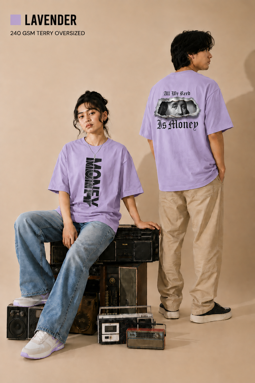 Money Unisex Oversized Classic T-Shirt