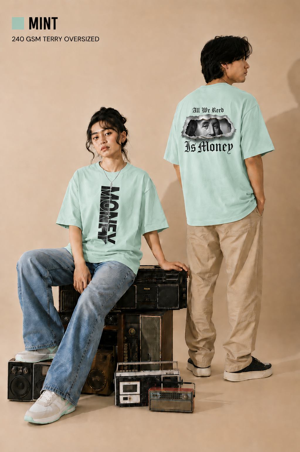 Money Unisex Oversized Classic T-Shirt