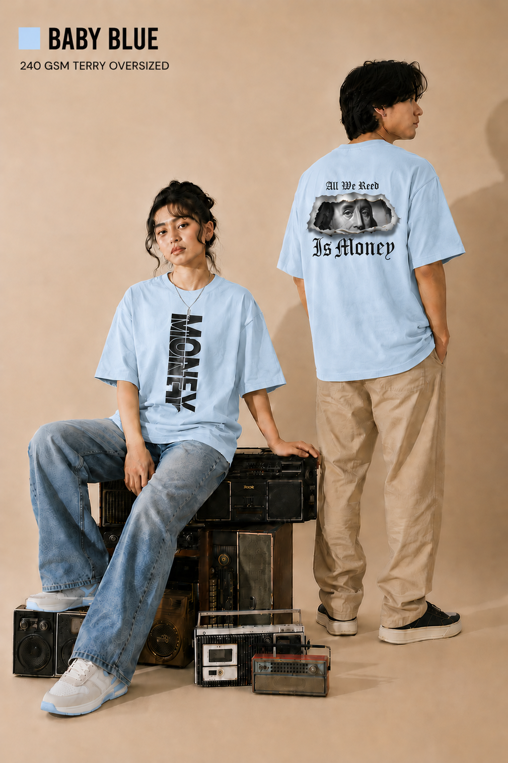 Money Unisex Oversized Classic T-Shirt