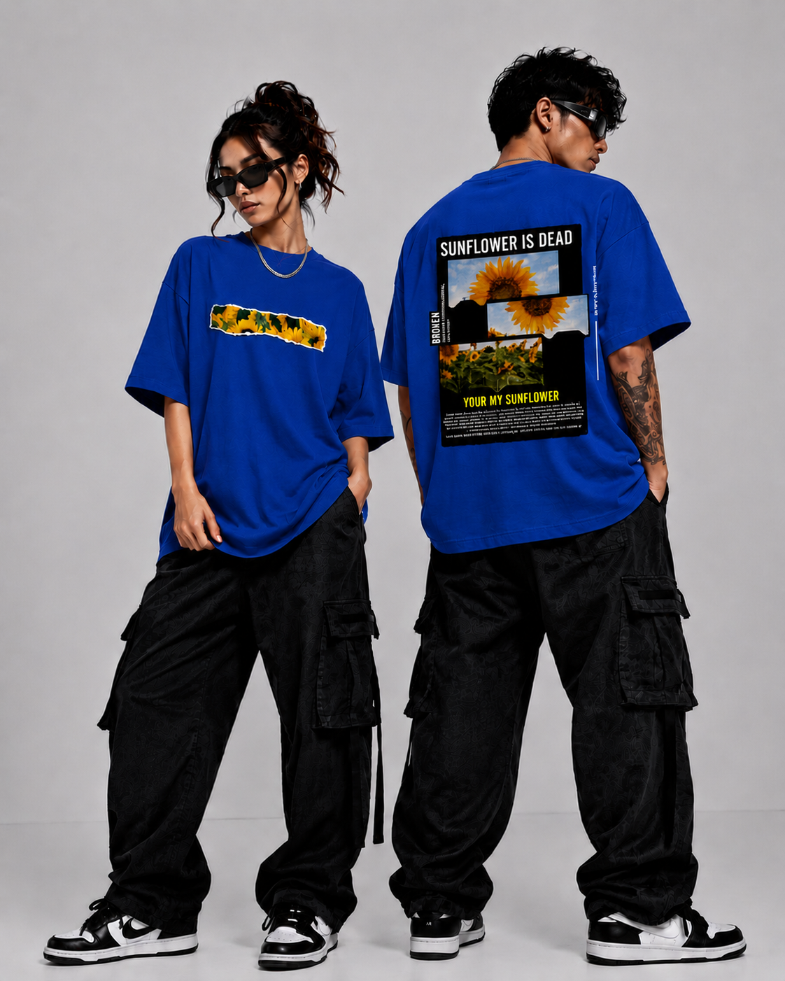 Golden Bloom Unisex Oversized Classic T-Shirt