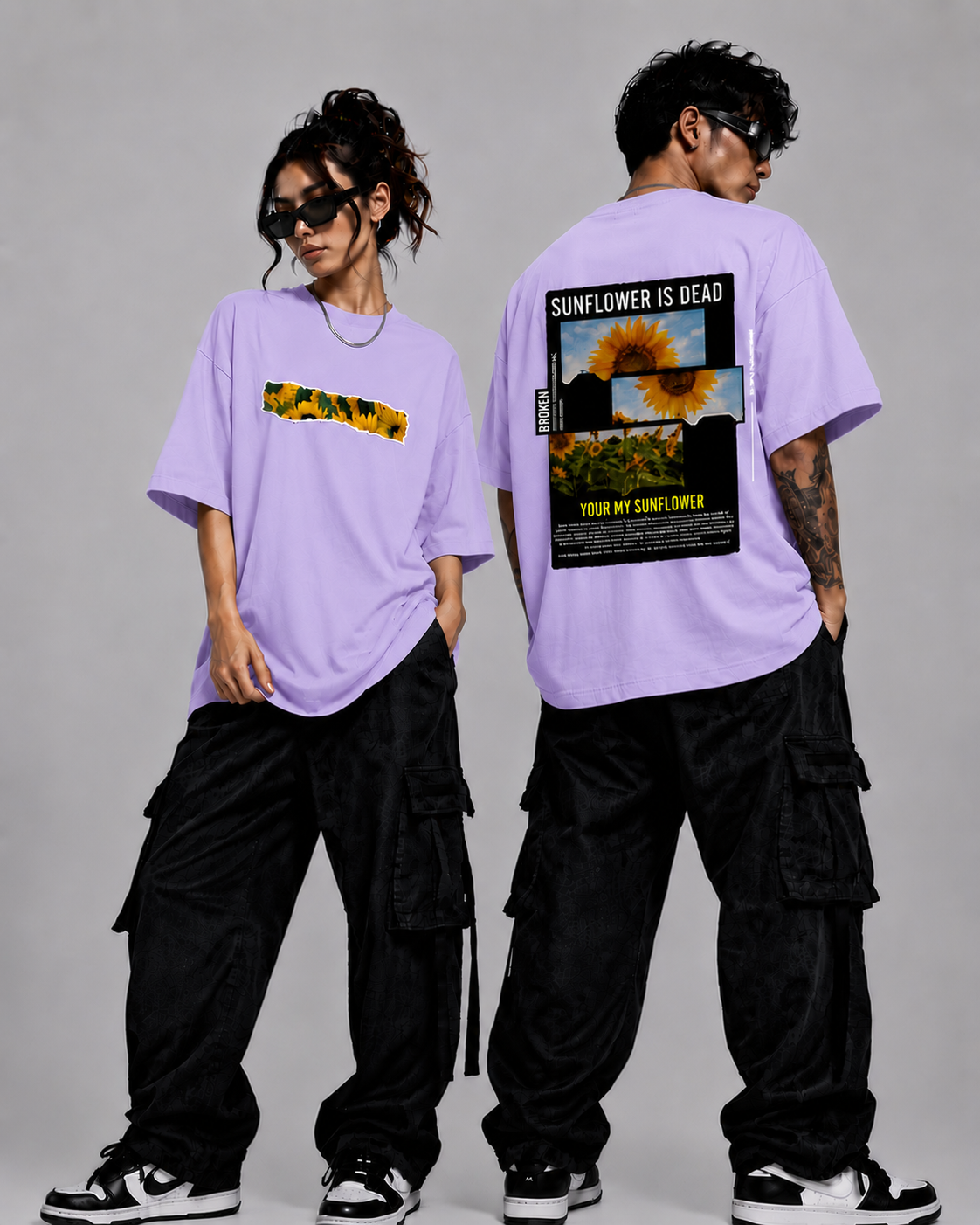 Golden Bloom Unisex Oversized Classic T-Shirt