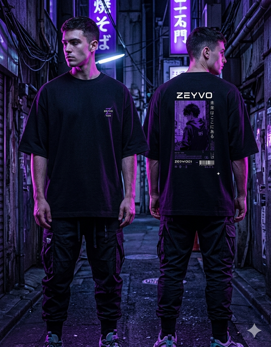 VOID SIGNAL Unisex Terry Oversized Tee