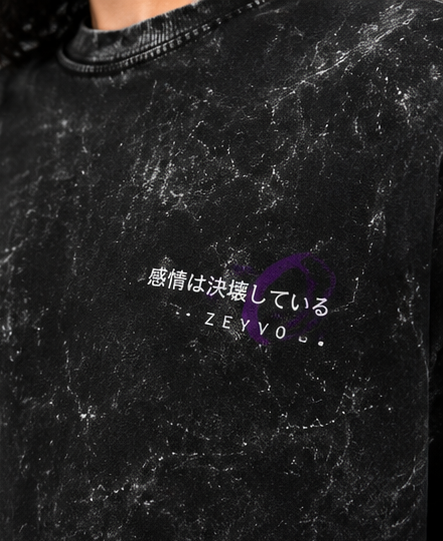MORE — Acid Wash Unisex Oversized T-Shirt