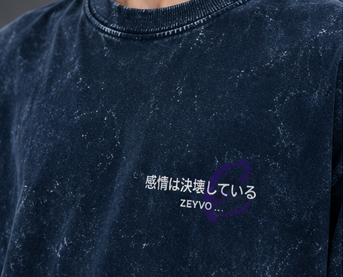 Cherry Veil – Acid Wash Oversized T-Shirt