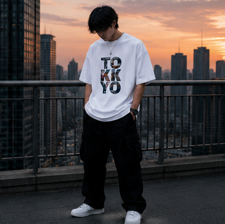 Tokyo Streets Oversized Graphic Tee