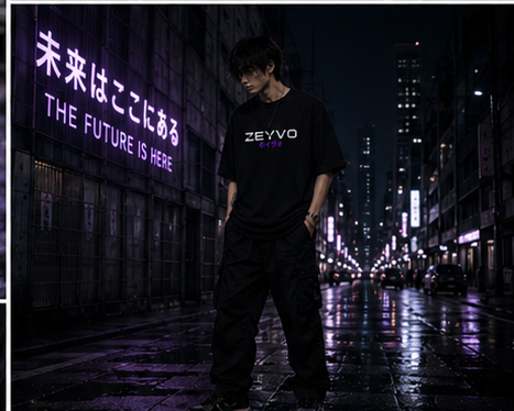 NEO-TOKYO OVERSIZED Unisex Terry Oversized Tee